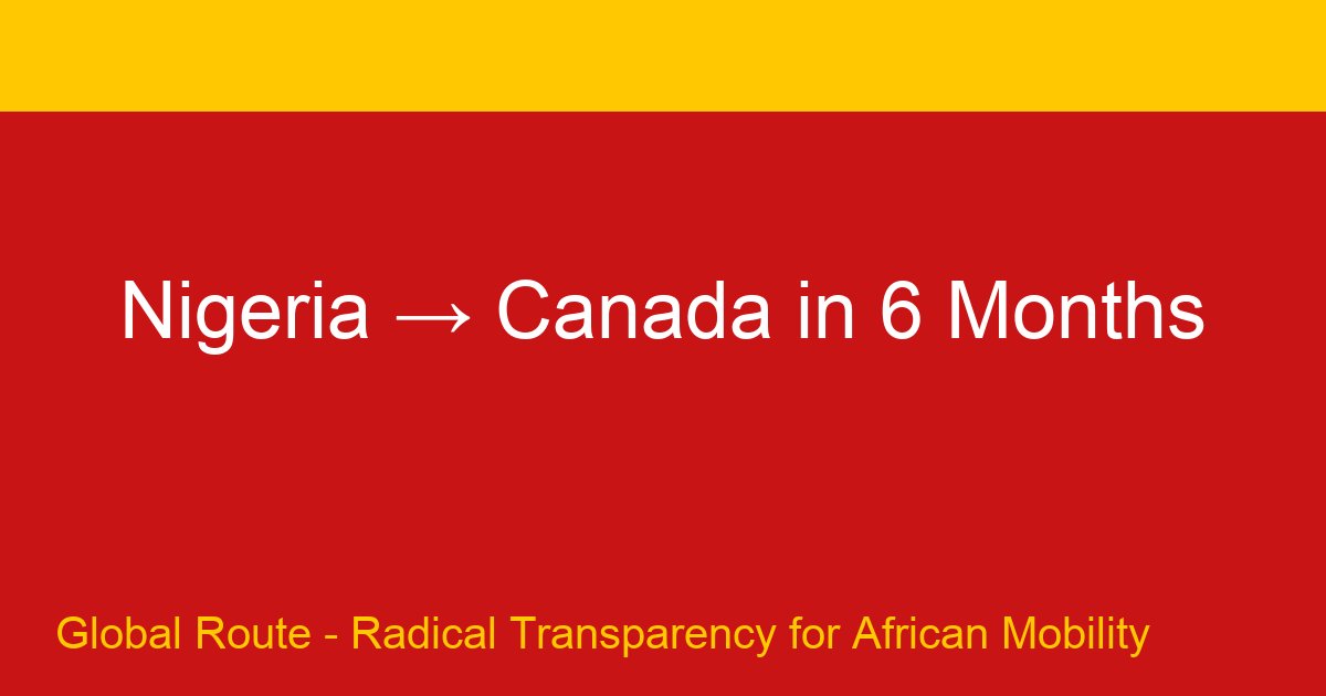 How Chisom Got a Canadian Work Permit in 6 Months (Nigeria → Canada)